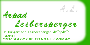 arpad leibersperger business card